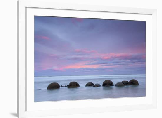 Moeraki Boulders, South Island, New Zealand-Doug Pearson-Framed Photographic Print