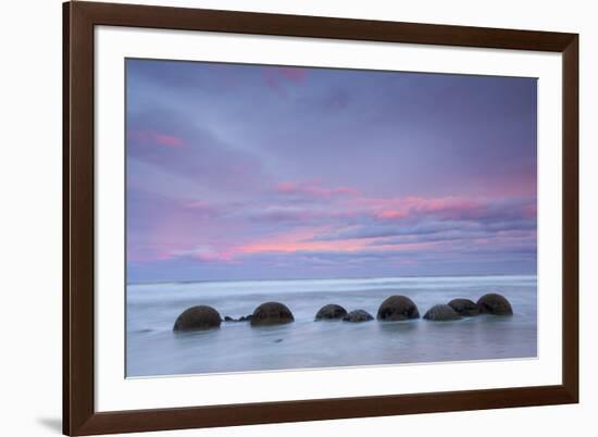 Moeraki Boulders, South Island, New Zealand-Doug Pearson-Framed Photographic Print