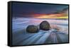 Moeraki Boulders-Yan Zhang-Framed Stretched Canvas