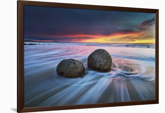 Moeraki Boulders-Yan Zhang-Framed Photographic Print