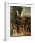 Moess Undergoes Trial by Fire, 1502-1505-Giorgione-Framed Giclee Print