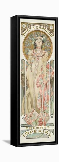 Moet and Chandon: Dry Imperial, 1899-Alphonse Mucha-Framed Stretched Canvas
