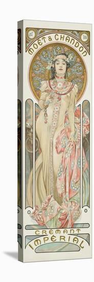 Moet and Chandon: Dry Imperial, 1899-Alphonse Mucha-Stretched Canvas