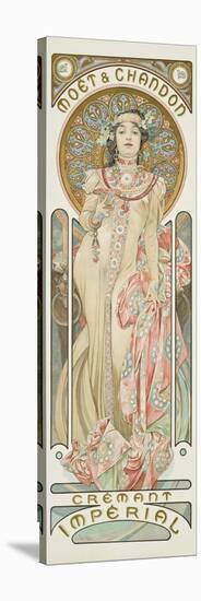 Moet and Chandon: Dry Imperial, 1899-Alphonse Mucha-Stretched Canvas