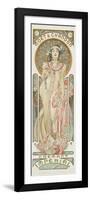 Moet and Chandon: Dry Imperial, 1899-Alphonse Mucha-Framed Premium Giclee Print