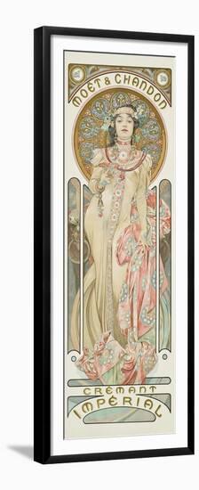 Moet and Chandon: Dry Imperial, 1899-Alphonse Mucha-Framed Premium Giclee Print