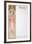 Moet and Chandon Menu, 1899-Alphonse Mucha-Framed Giclee Print