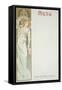 Moet and Chandon Menu, 1899-Alphonse Mucha-Framed Stretched Canvas