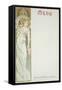 Moet and Chandon Menu, 1899-Alphonse Mucha-Framed Stretched Canvas