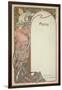 Moet and Chandon Menu, 1899-Alphonse Mucha-Framed Giclee Print