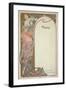 Moet and Chandon Menu, 1899-Alphonse Mucha-Framed Giclee Print