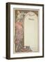 Moet and Chandon Menu, 1899-Alphonse Mucha-Framed Giclee Print