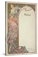 Moet and Chandon Menu, 1899-Alphonse Mucha-Stretched Canvas