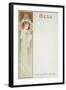 Moet and Chandon Menu, 1899-Alphonse Mucha-Framed Giclee Print