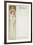 Moet and Chandon Menu, 1899-Alphonse Mucha-Framed Giclee Print