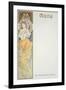 Moet and Chandon Menu, 1899-Alphonse Mucha-Framed Giclee Print