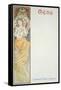 Moet and Chandon Menu, 1899-Alphonse Mucha-Framed Stretched Canvas