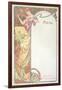 Moet and Chandon Menu, 1899-Alphonse Mucha-Framed Giclee Print