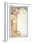 Moet and Chandon Menu, 1899-Alphonse Mucha-Framed Giclee Print