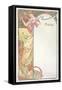 Moet and Chandon Menu, 1899-Alphonse Mucha-Framed Stretched Canvas