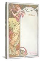 Moet and Chandon Menu, 1899-Alphonse Mucha-Stretched Canvas