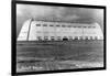 Moffett Field, California - Giant Hangar Exterior-Lantern Press-Framed Art Print