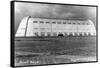 Moffett Field, California - Giant Hangar Exterior-Lantern Press-Framed Stretched Canvas