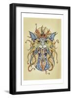 Mog Morgana Le Fay-Linda Ravenscroft-Framed Premium Giclee Print