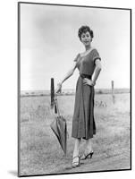 MOGAMBO, 1953 directed by JOHN FORD Ava Gardner (b/w photo)-null-Mounted Photo