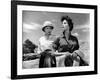 Mogambo by JohnFord with Grace Kelly and Ava Gardner, 1953 (b/w photo)-null-Framed Photo