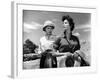 Mogambo by JohnFord with Grace Kelly and Ava Gardner, 1953 (b/w photo)-null-Framed Photo