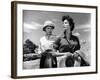 Mogambo by JohnFord with Grace Kelly and Ava Gardner, 1953 (b/w photo)-null-Framed Photo