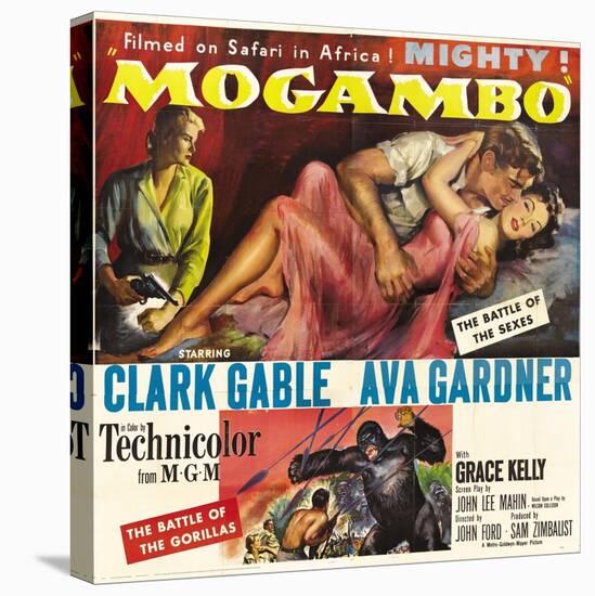 Mogambo, Grace Kelly, Clark Gable, Ava Gardner, 1953-null-Stretched Canvas