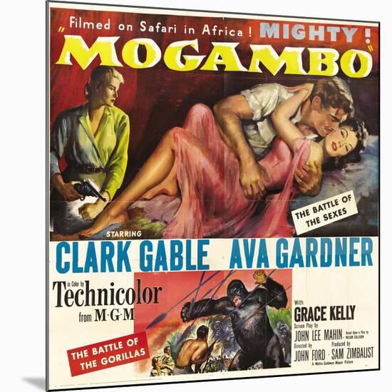 Mogambo, Grace Kelly, Clark Gable, Ava Gardner, 1953-null-Mounted Art Print