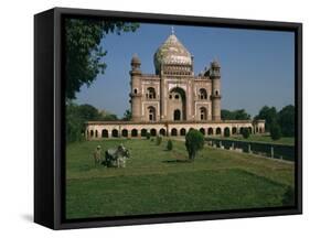 Moghul Tomb Dating from the 18th Century, Delhi, India-Christina Gascoigne-Framed Stretched Canvas