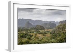 Mogotes in the Vinales Valley, UNESCO World Heritage Site, Pinar Del Rio, Cuba, West Indies-Yadid Levy-Framed Photographic Print