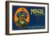 Mogul Lemon Label - San Fernando, CA-Lantern Press-Framed Art Print