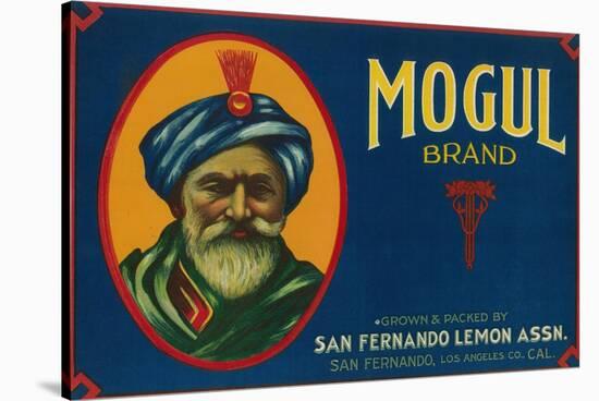Mogul Lemon Label - San Fernando, CA-Lantern Press-Stretched Canvas