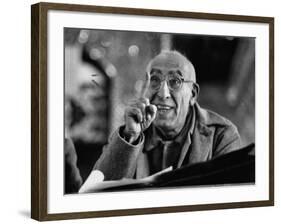 Mohamed Mossadegh, Premier of Iran, Correcting the Prosecutor's Grammar at His Trial-Carl Mydans-Framed Photographic Print