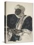 Mohamed Salek, Dit Doud Moura, Sultan Du Ouadai (Fort Lamy), from Dessins Et Peintures D'afrique, E-Alexander Yakovlev-Stretched Canvas