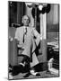 Mohammed Ali Jinnah, Pres. of India's Moslem League, Dressed in Western-Style Suit in his Study-Margaret Bourke-White-Mounted Photographic Print