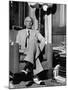 Mohammed Ali Jinnah, Pres. of India's Moslem League, Dressed in Western-Style Suit in his Study-Margaret Bourke-White-Mounted Photographic Print