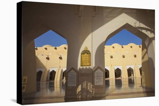 Mohammed Bin Abdulwahhab Mosque, the State Mosque of Qatar, Doha, Qatar, Middle East-Jane Sweeney-Stretched Canvas