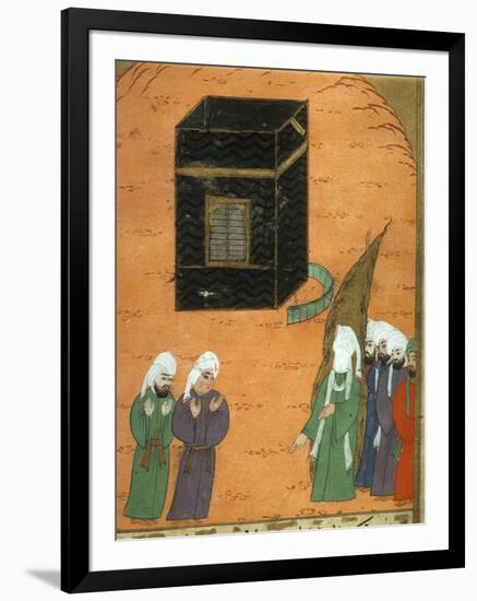 Mohammed (C.570-C.632) before the Kaaba in Mecca, from the 'siyer-I Nebi'-null-Framed Giclee Print