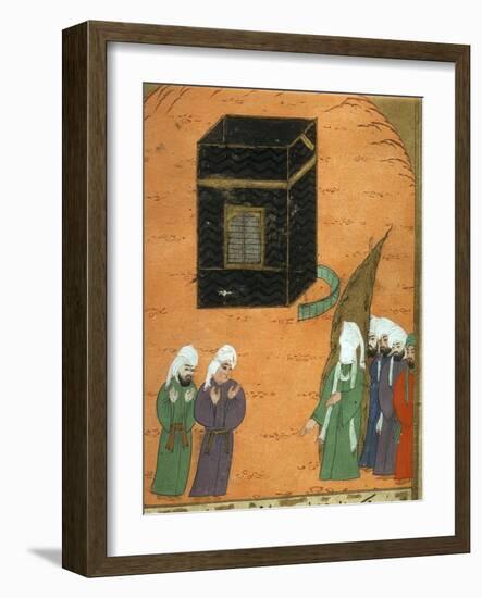 Mohammed (C.570-C.632) before the Kaaba in Mecca, from the 'siyer-I Nebi'-null-Framed Giclee Print