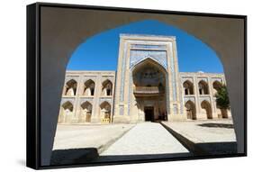 Mohammed Rakhim Khan Medressa in Itchan Kala (Ichon Qala) - Khiva (Chiva, Heva, Xiva, Chiwa, Khiveh-Daniel Prudek-Framed Stretched Canvas