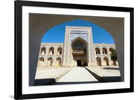 Mohammed Rakhim Khan Medressa in Itchan Kala (Ichon Qala) - Khiva (Chiva, Heva, Xiva, Chiwa, Khiveh-Daniel Prudek-Framed Photographic Print