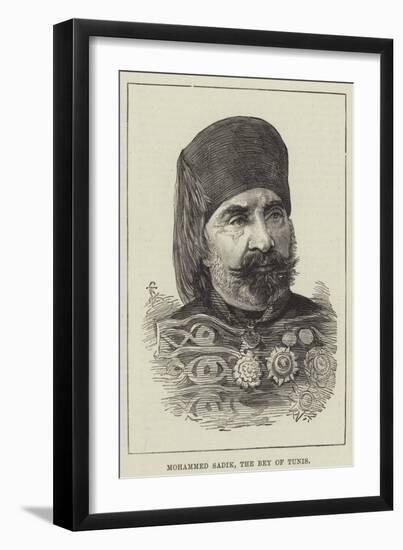 Mohammed Sadik, the Bey of Tunis-null-Framed Giclee Print