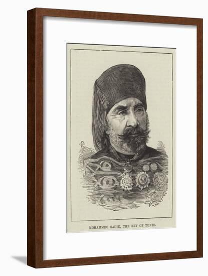 Mohammed Sadik, the Bey of Tunis-null-Framed Giclee Print