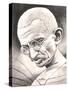 Mohandas Karamchand Gandhi-Ben Heine-Stretched Canvas